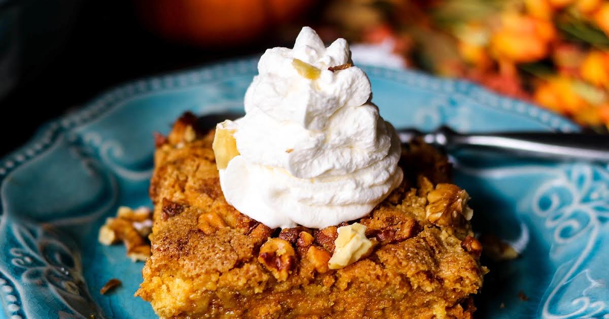 Pumpkin Cobbler | Fall Dessert | Just A Pinch Recipes