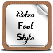 Retro Font Style  Icon