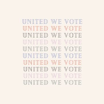 United We Vote 01 - Instagram Post template