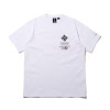 coc-cola x columbia x atmos lab csc basic logo txt short sleeve t-shirt intense red white