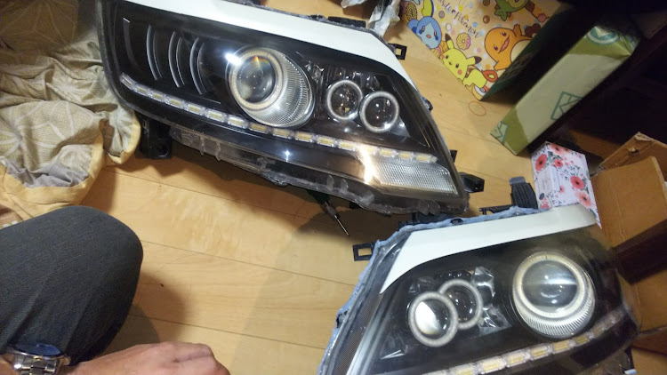 セレナのイカリングの交換作業が完成しました。に関するカスタム事例の投稿画像1枚目