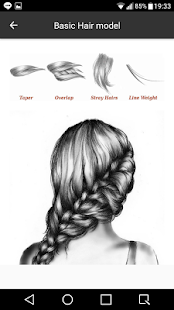 Drawing female face - náhled