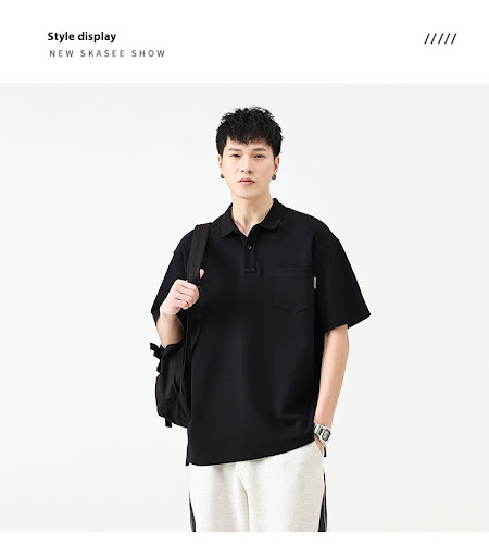 Title 14, Mens Summer Lapels Half Sleeve Polo Shirt. Sta...