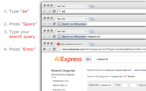 Search on AliExpress