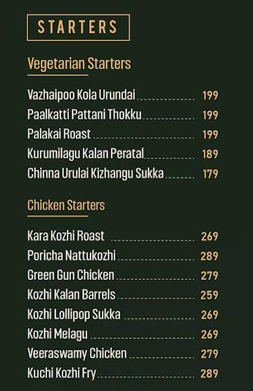 Thanjai Veeraswamy menu 