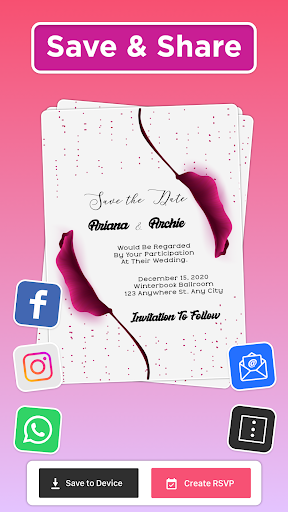 Invitation maker & Card Design screenshot #4