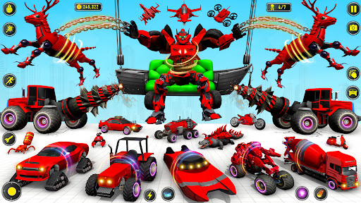 Screenshot Deer Robot Car Game-Robot Game