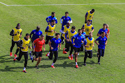 Al Ahly players during a training session at the Tuks cricket stadium in Tshwane on Tuesday March 3 2020. 