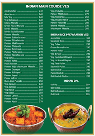 Malini's Fine & Dine Restaurant menu 4