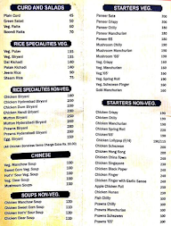 Sagar Family Restaurant menu 3