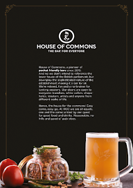 House of Commons menu 1