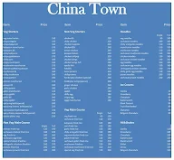 China Town menu 1