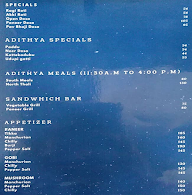 Adithya Veg Restaurant menu 5