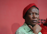 EFF leader Julius Malema held a press conference  in Braamfontein, Johannesburg.