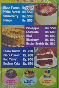 Lj Iyengars Cake Shop menu 1