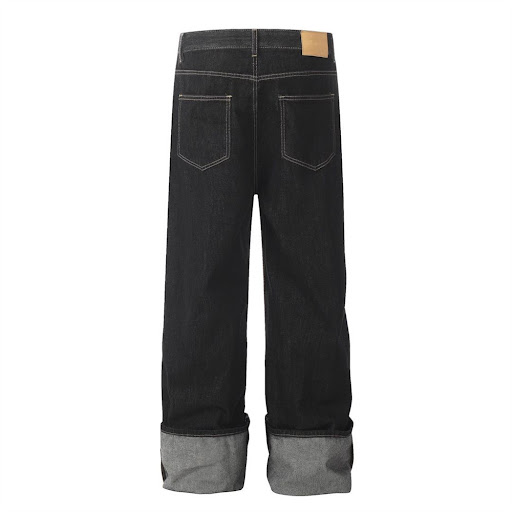 Title 11, Mens Contrast Color Straight-Leg Denim Trouser...