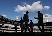 Australia v England - Melbourne Cricket Ground, Melbourne, Australia - December 27, 2021
Australia players walk off the pitch after the end of the day