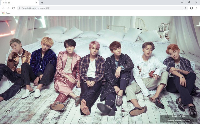 BTS (Bangtan Boys) New Tab Theme