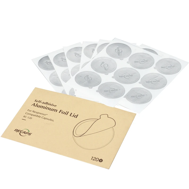 120 folhas de papel alumínio adesivo para alimentos. Conserva a frescura, fácil de usar, perfeito para embalar e selar com praticidade.
