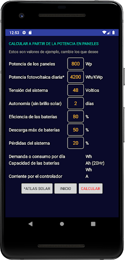 Screenshot FV Calc