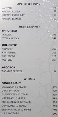 Indi Spice - James Hotel menu 1