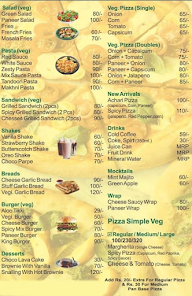 Pizza Art menu 3