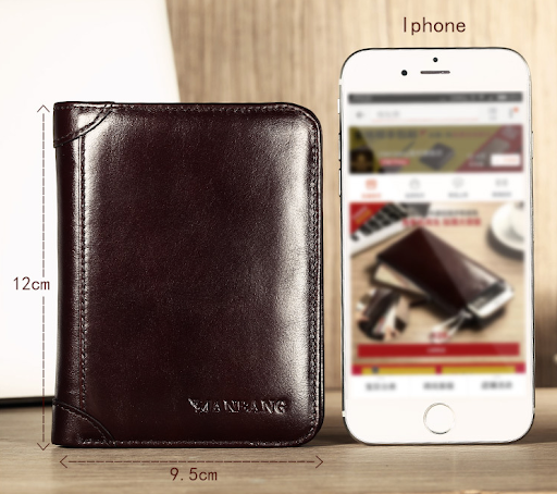 Title 8, Mens Leather Wallet. Stylish and functional, s...
