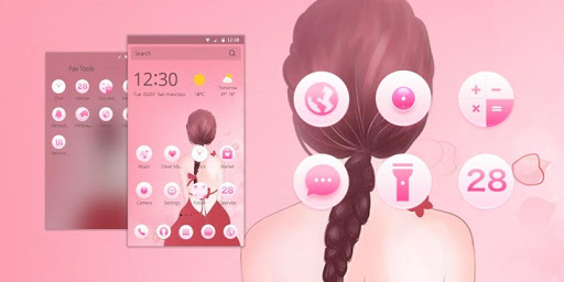 免費下載娛樂APP|Pink Girl Theme app開箱文|APP開箱王