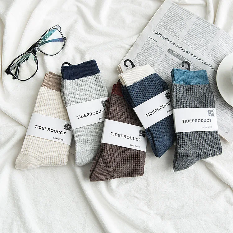 Men's Cotton Japanese Solid Color Socks provide comfort, breathability, and style for everyday wear. Experience superior