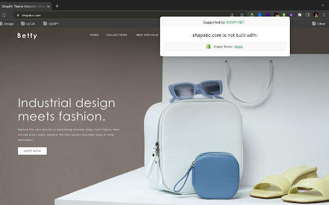 What Shopify Theme chrome extension