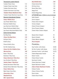 BKC Fastfood menu 1