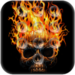 Cover Image of Download Skull Pin Lock Screen 2.1 APK