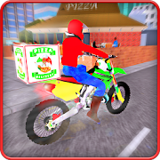 Moto Pizza Delivery Bike: Deliver Pizza in City  Icon