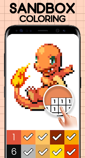 Color by Number - Pokemon Pixel Art Free