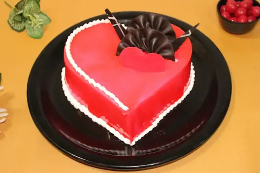 Strawberry Heart Cake