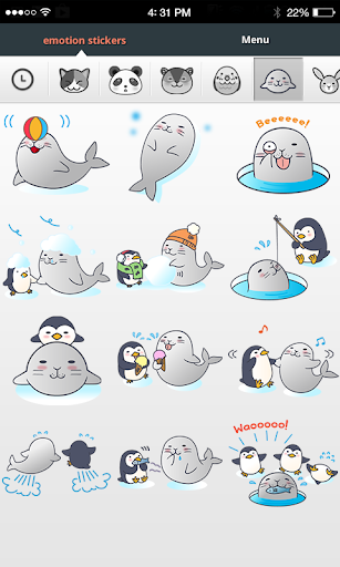 Cute Animal Stickers – Animal Faces  Cat Emojis