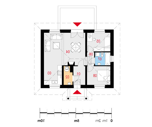 Modestus II - Rzut parteru