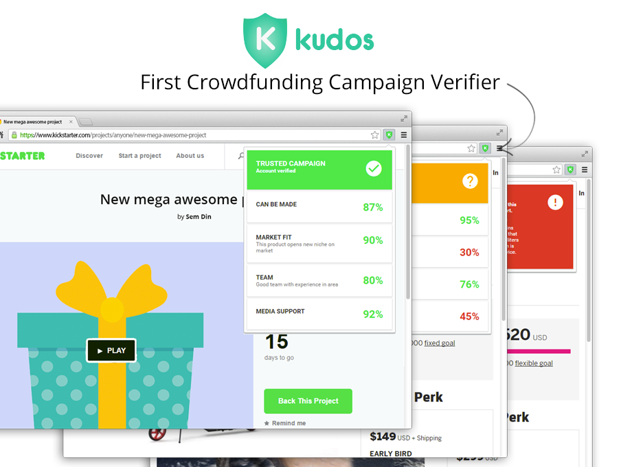 Kudos - Crowdfunding Campaign Verifier Preview image 1