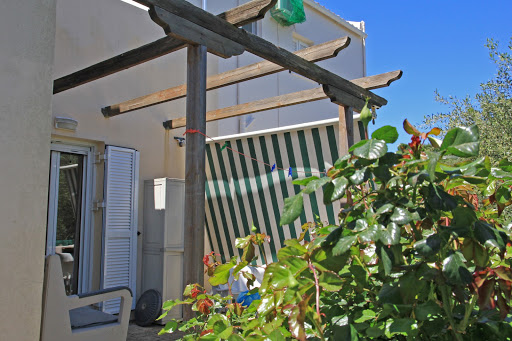 Patio at the back of the house