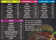 Savajis Snack Attack menu 1