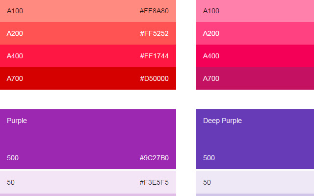 Color Palette chrome extension