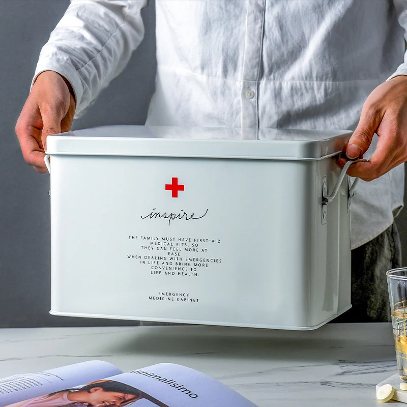 Medicijnopslagbox voor het hele gezin Organiseer en bescherm uw medicijnen met compartimenten, veilig en gemakkelijk toegankelijk voor iedereen