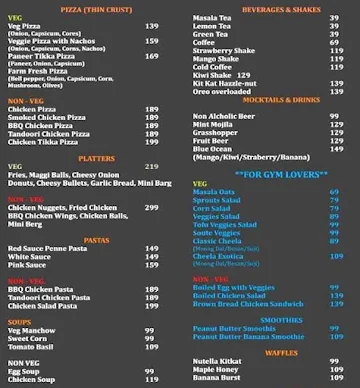 Meet Up Food Cafe menu 