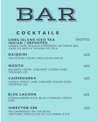 Bayview Bar menu 2