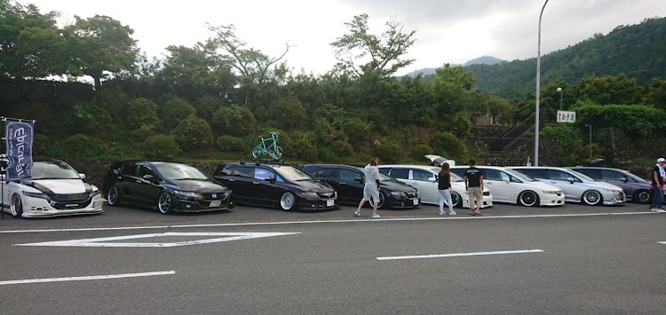 オデッセイのオフ会・梅雨の晴れ間・三度飯2周年・ドライブ・three.h.Rに関するカスタム事例の投稿画像6枚目
