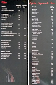 The Corinthians Resort and Club menu 2