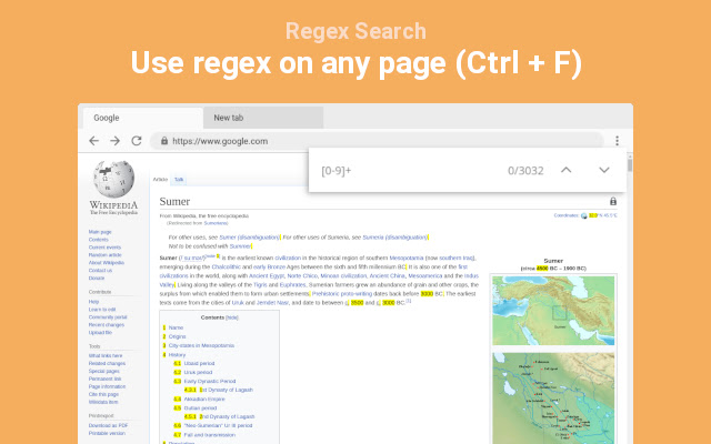 Regex chrome extension