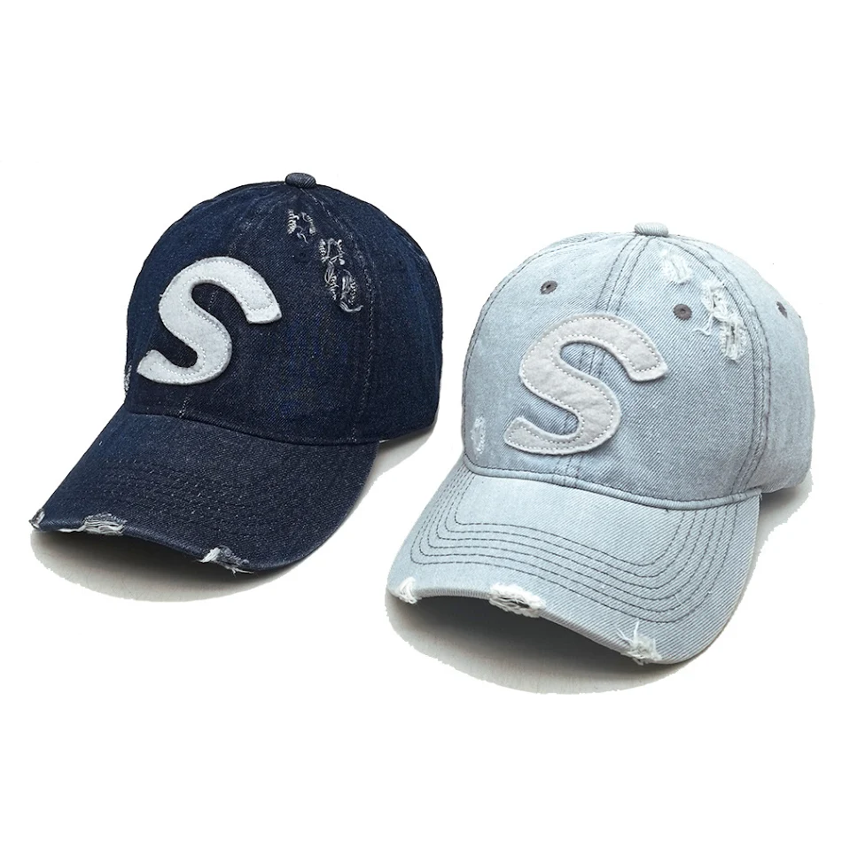Soft Top Denim Baseball Cap Korean Couple Casual Peaked Cap. Comfortable, stylish, and perfect for everyday wear. A casu