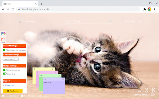 Cats and Kittens New Tab Extension