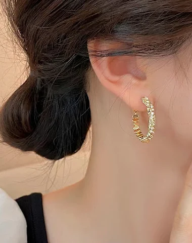 Small Silver Niche Design Ear Studs - 3